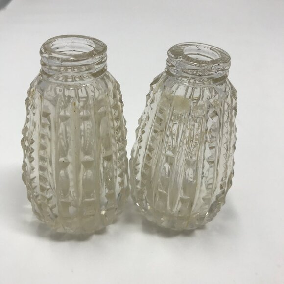 Vintage Cut Crystal Sterling Salt & Pepper Shakers - Picture 7 of 9